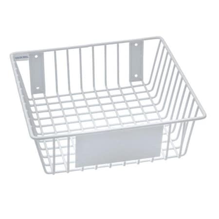 Rack Em Racks RACKEM RACKS 9178-W 12 x 12 x 4 in. Wire Basket - White 9178-W